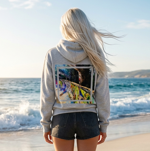Bosnia Olympic Ruins Art Hoodie | Gena Sage Studios