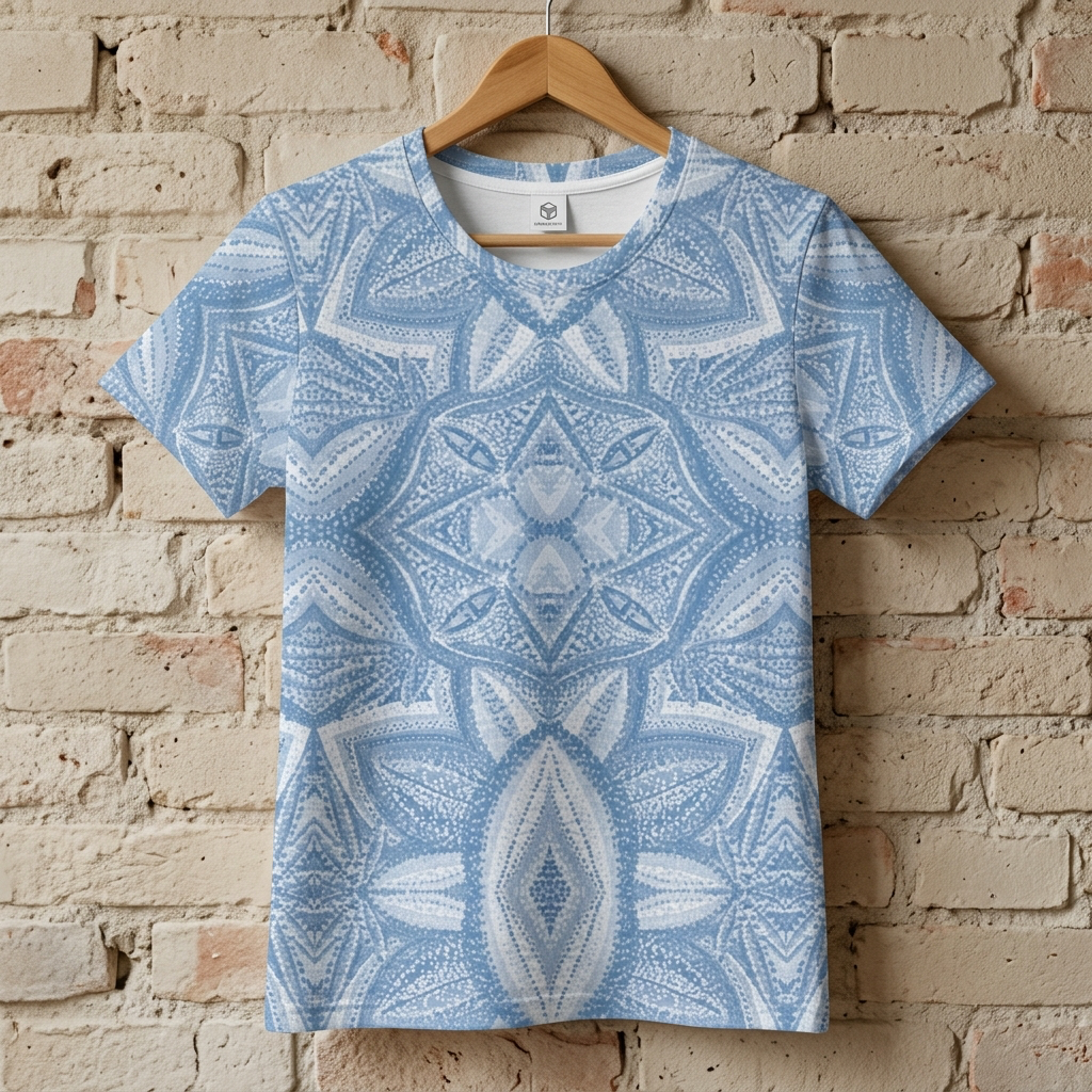 Mandala Drift Cotton T-Shirt | Choose Your Color