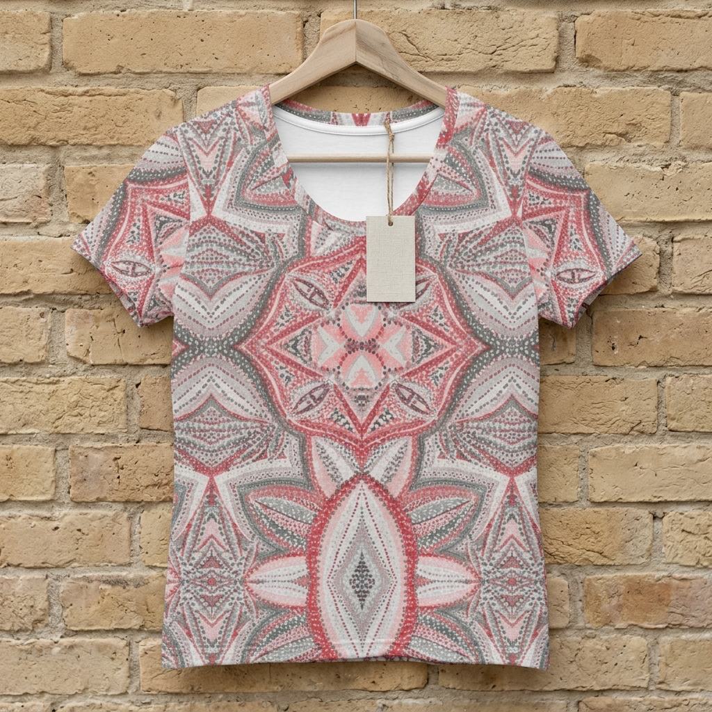 Mandala Drift Cotton T-Shirt | Choose Your Color