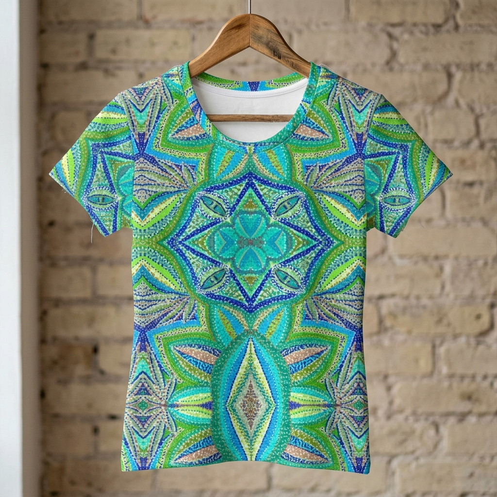 Mandala Drift Cotton T-Shirt | Choose Your Color