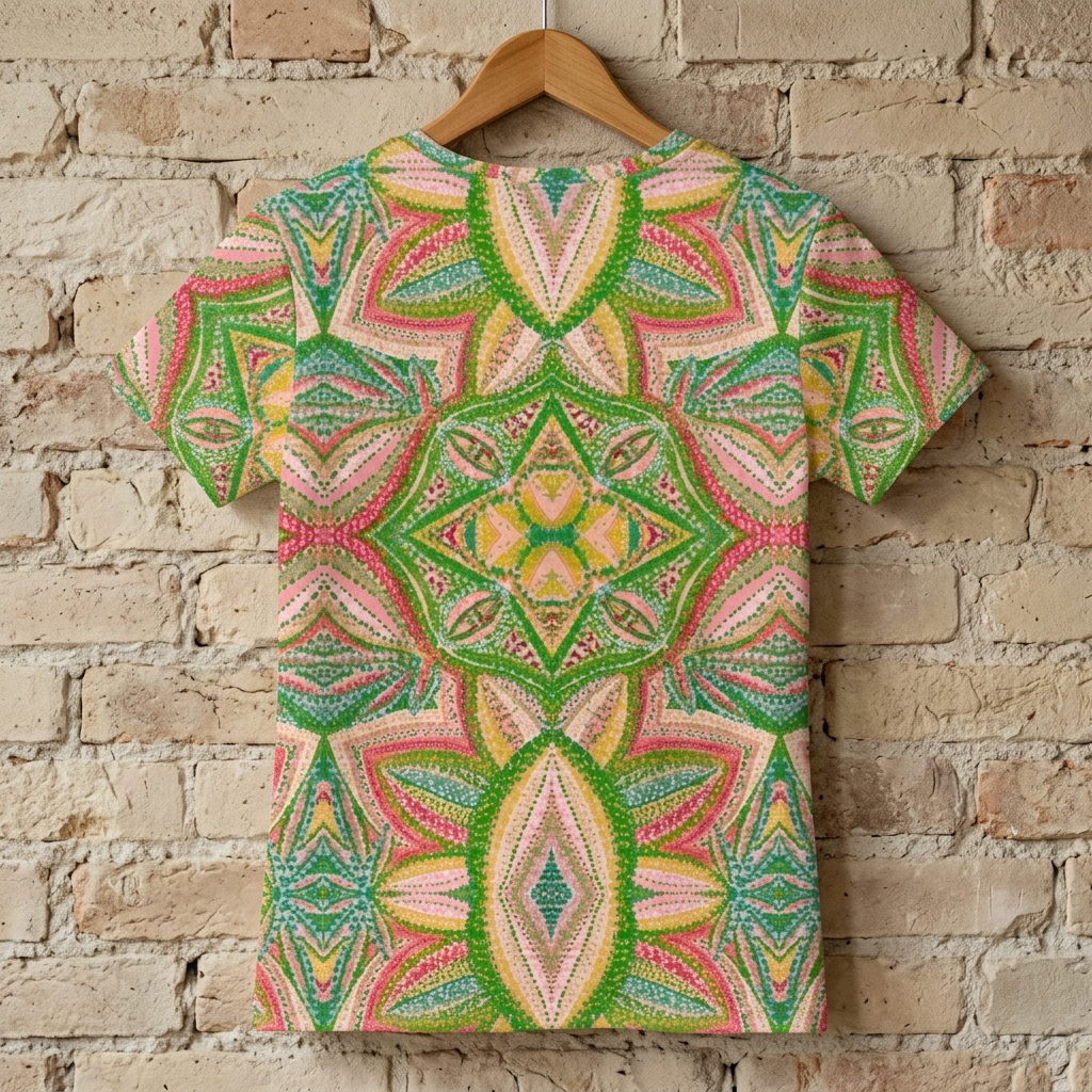 Mandala Drift Cotton T-Shirt | Choose Your Color